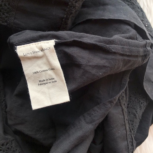 LoveShackFancy // Edie Black Midi Dress - Picture 14 of 15